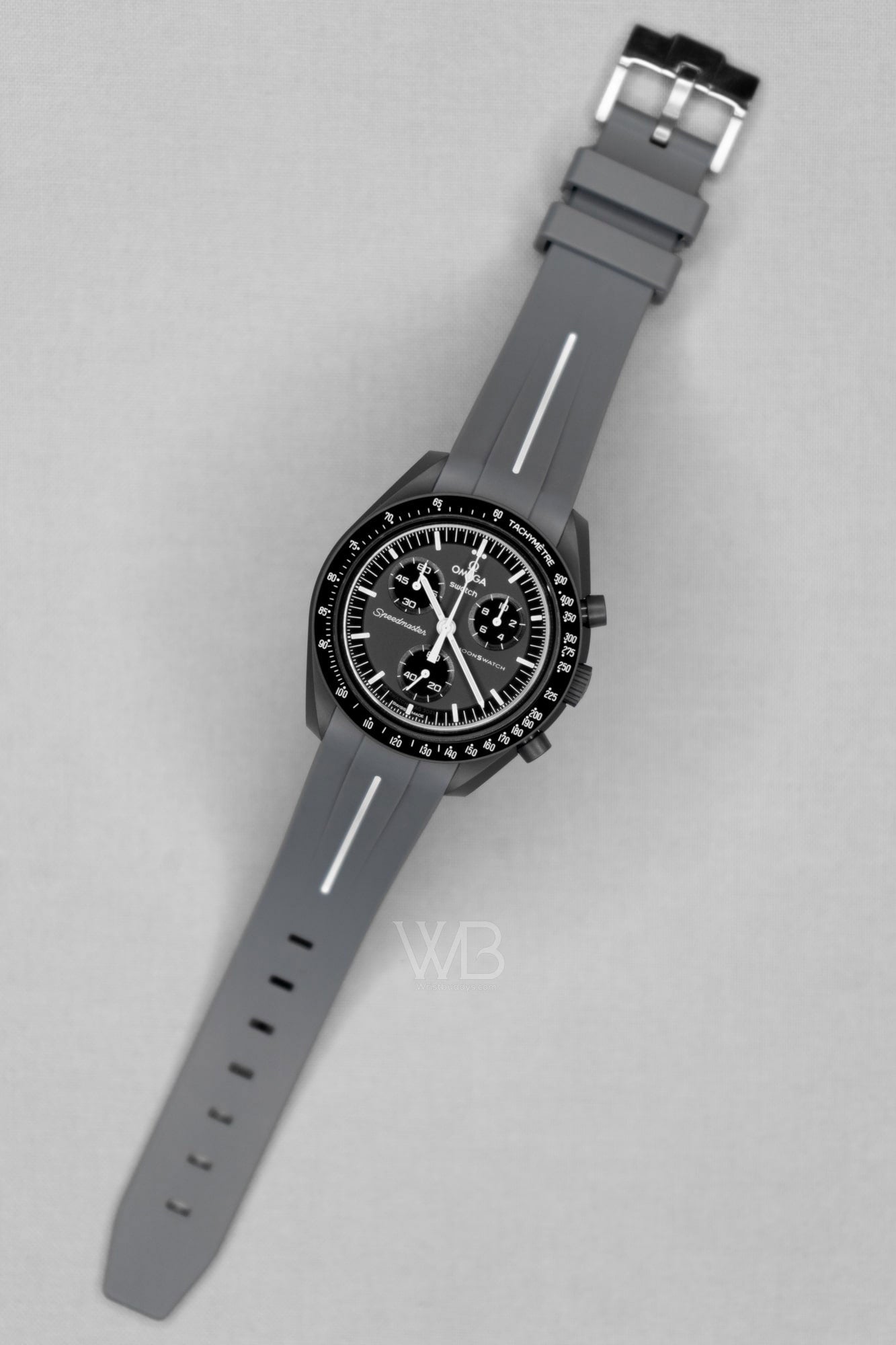 Curved Rubber Strap - Gray