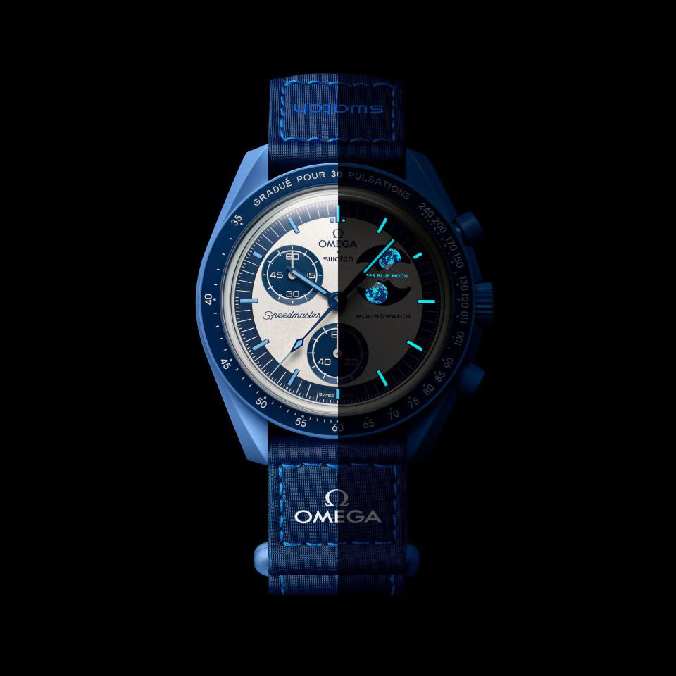 Mission to TO THE SUPER BLUE MOONPHASE - VELCRO© Bracelet.