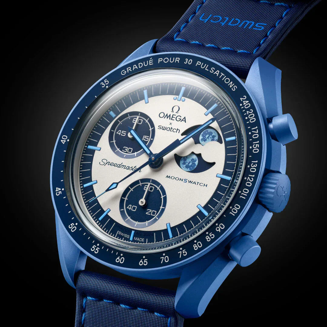 Mission to TO THE SUPER BLUE MOONPHASE - VELCRO© Bracelet.